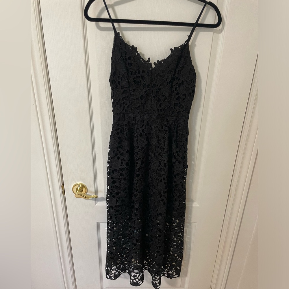 Astr Black Lace Dress